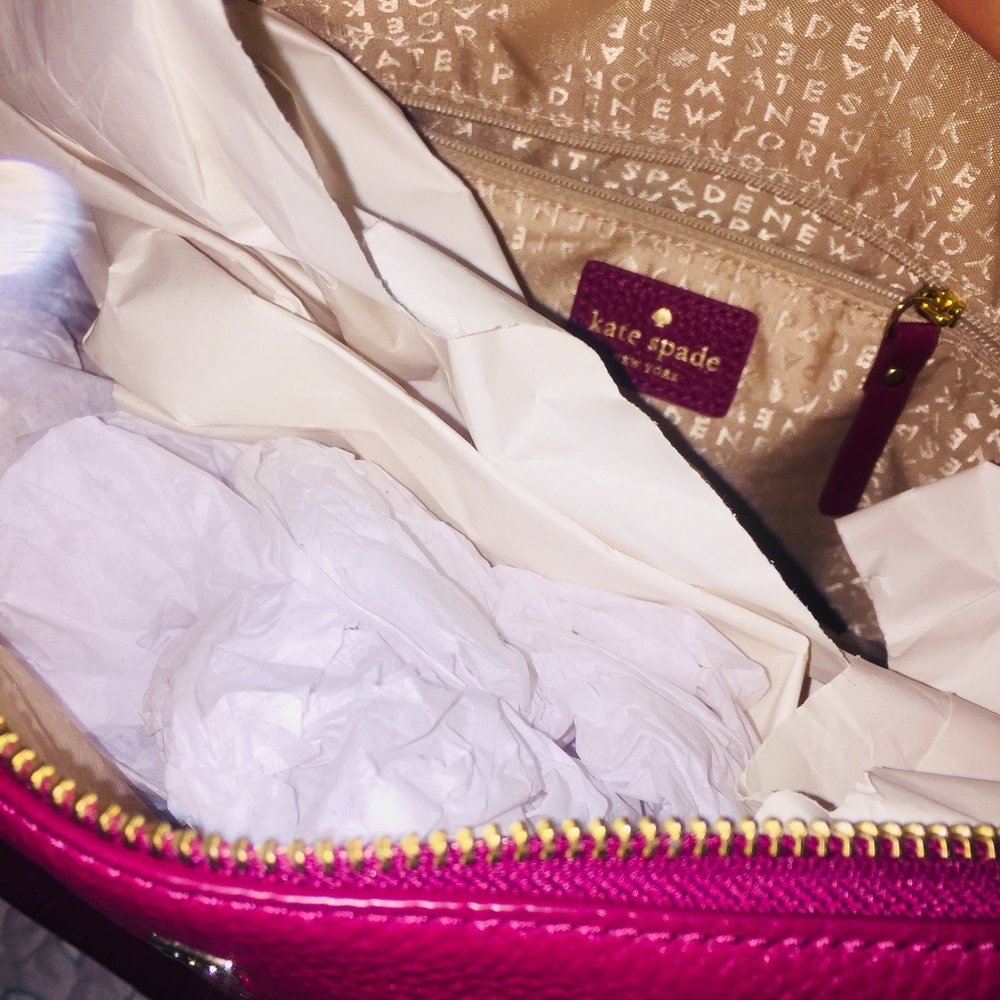 SOLD NWT KATE SPADE ALIDA GRANT PARK RED PLUM BAG - Picture 4 of 5